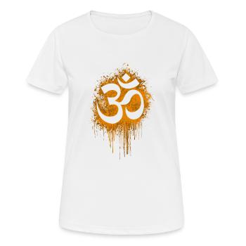 psychédélique - psy transe goa inde shiva - T-shirt respirant Femme - blanc - Devant - AI Model Female 172 dark (172cm)