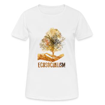 Ökosozialismus - Frauen T-Shirt atmungsaktiv - Weiß - Vorne - AI Model Female 172 dark (172cm)