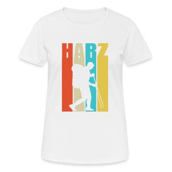 Résine Randonneurs Brocken Randonnée Hiking cadeau - T-shirt respirant Femme - blanc - Devant - AI Model Female 172 dark (172cm)
