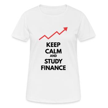 Geld und Finanzen - Frauen T-Shirt atmungsaktiv - Weiß - Vorne - AI Model Female 172 dark (172cm)