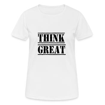 Money Motivation Profit Profit Performance Yield - Women's Breathable T-Shirt - white - Front - AI Model Female 172 dark (172cm)