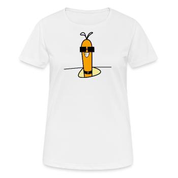 Quoi de neuf! - T-shirt respirant Femme - blanc - Devant - AI Model Female 172 dark (172cm)