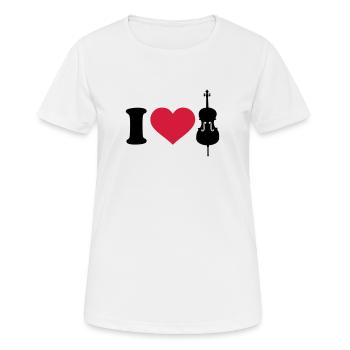 Cello - Frauen T-Shirt atmungsaktiv - Weiß - Vorne - AI Model Female 172 dark (172cm)