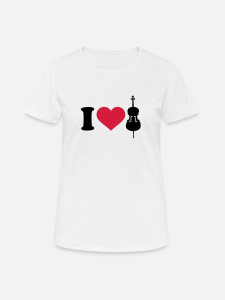 Cello - Frauen T-Shirt atmungsaktiv - Weiß