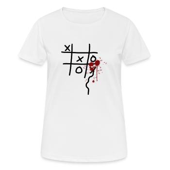 XXO 3 remporte la soirée Lost Funny Picture Game - T-shirt respirant Femme - blanc - Devant - AI Model Female 172 dark (172cm)