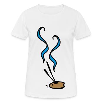 Bâtons d'encens Bâtons d'encens bâtons d'encens - T-shirt respirant Femme - blanc - Devant - AI Model Female 172 dark (172cm)