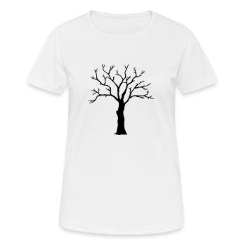 Basteln mit Kindern, Baum für Fingerabdrücke - Frauen T-Shirt atmungsaktiv - Weiß - Vorne - AI Model Female 172 dark (172cm)