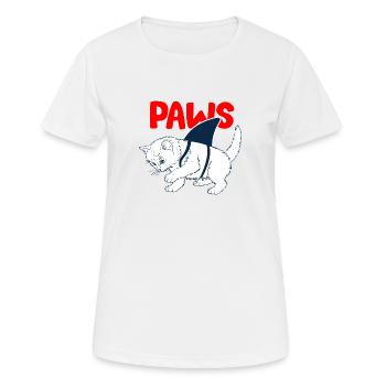 Katzen und Haikostüm - Frauen T-Shirt atmungsaktiv - Weiß - Vorne - AI Model Female 172 dark (172cm)