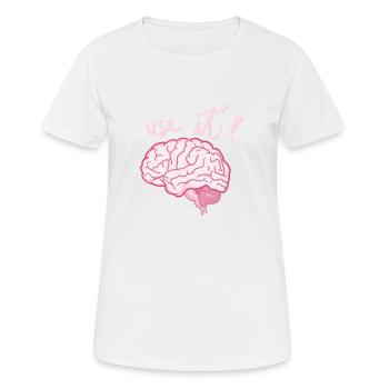 Brain - Use it ! - Women's Breathable T-Shirt - white - Front - AI Model Female 172 dark (172cm)