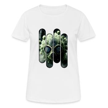 Bug - Frauen T-Shirt atmungsaktiv - Weiß - Vorne - AI Model Female 172 dark (172cm)