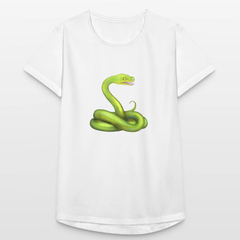 L’animal de la jungle du serpent python vert T-shirt respirant Femme