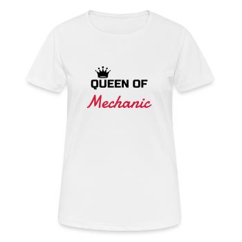 Mechanik / Mechaniker / Auto / Garage - Frauen T-Shirt atmungsaktiv - Weiß - Vorne - AI Model Female 172 dark (172cm)