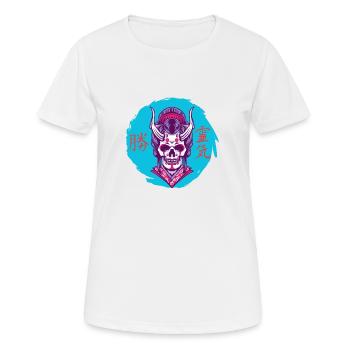Geisha démoniaque - T-shirt respirant Femme - blanc - Devant - AI Model Female 172 dark (172cm)