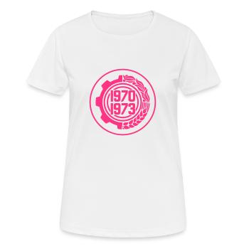 Dourou: Ein algerischer Cent (1ct) - Frauen T-Shirt atmungsaktiv - Weiß - Vorne - AI Model Female 172 dark (172cm)