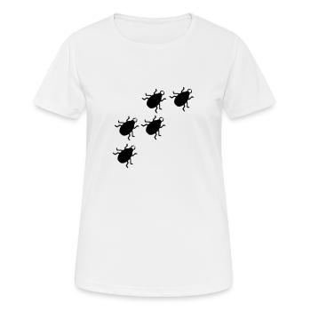 Käfer - Frauen T-Shirt atmungsaktiv - Weiß - Vorne - AI Model Female 172 dark (172cm)