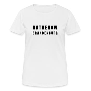 Rathenow, Brandebourg - T-shirt respirant Femme - blanc - Devant - AI Model Female 172 dark (172cm)