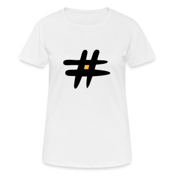 Rhombus Sign. # icon. Punctuation mark. Web signs. - Women's Breathable T-Shirt - white - Front - AI Model Female 172 dark (172cm)
