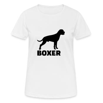 Boxer - T-shirt respirant Femme - blanc - Devant - AI Model Female 172 dark (172cm)