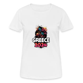 Greece 2024 Holiday Travel Colorful - Women's Breathable T-Shirt - white - Front - AI Model Female 172 dark (172cm)