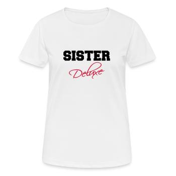 Sister Deluxe - T-shirt respirant Femme - blanc - Devant - AI Model Female 172 dark (172cm)
