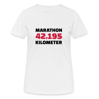Marathon - T-shirt respirant Femme - blanc - Devant - AI Model Female 172 dark (172cm)