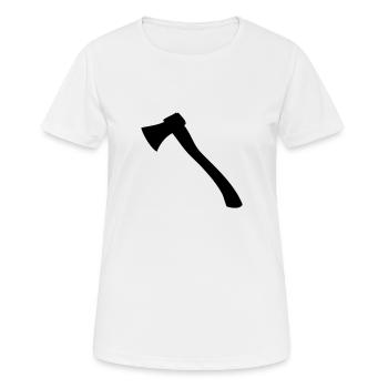 Axt - Frauen T-Shirt atmungsaktiv - Weiß - Vorne - AI Model Female 172 dark (172cm)