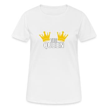 Queen - Women's Breathable T-Shirt - white - Front - AI Model Female 172 dark (172cm)