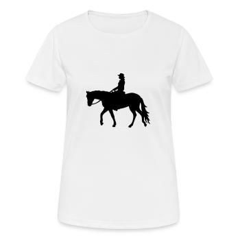 Pleasure Lady - Farbwechsel - Frauen T-Shirt atmungsaktiv - Weiß - Vorne - AI Model Female 172 dark (172cm)