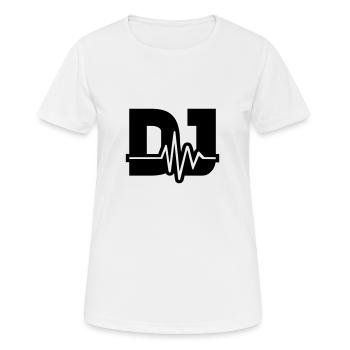DJ - Frauen T-Shirt atmungsaktiv - Weiß - Vorne - AI Model Female 172 dark (172cm)