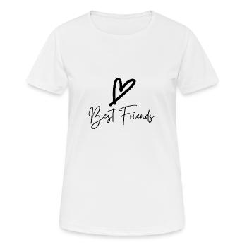 Best Friends Friendship - Women's Breathable T-Shirt - white - Front - AI Model Female 172 dark (172cm)