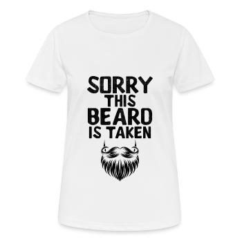Sorry This Beard Is Taken Beards Facial Hair Man - Women's Breathable T-Shirt - white - Front - AI Model Female 172 dark (172cm)