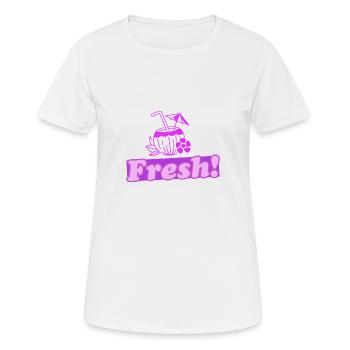 Fresh! 2.0 - Women's Breathable T-Shirt - white - Front - AI Model Female 172 dark (172cm)