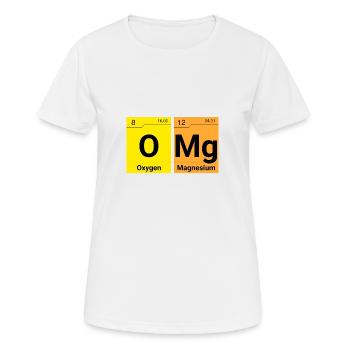 OMG Chemische Elemente - Frauen T-Shirt atmungsaktiv - Weiß - Vorne - AI Model Female 172 dark (172cm)