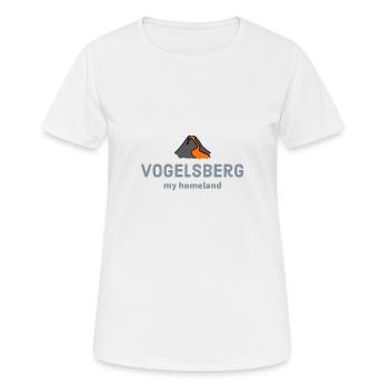 Vulkan Region Vogelsberg - my homeland - Frauen T-Shirt atmungsaktiv - Weiß - Vorne - AI Model Female 172 dark (172cm)
