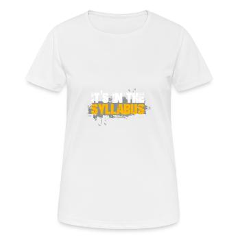 Enseignement de l’enseignement de l’amour drôle - T-shirt respirant Femme - blanc - Devant - AI Model Female 172 dark (172cm)