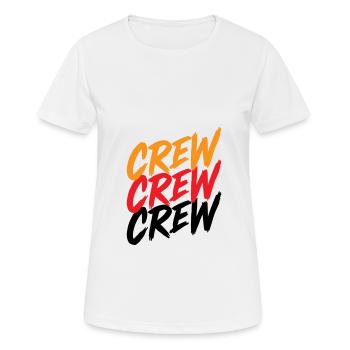 crew - Women's Breathable T-Shirt - white - Front - AI Model Female 172 dark (172cm)