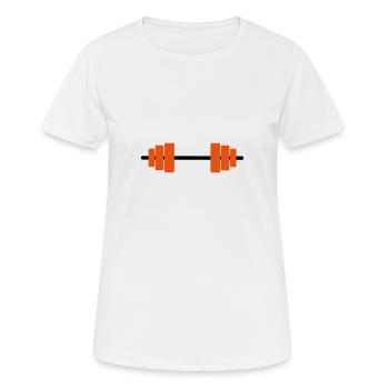 Weight Lifting - Women's Breathable T-Shirt - white - Front - AI Model Female 172 dark (172cm)