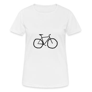 Vélo Fixie Vélo Vélo Vélo Single Speed Sketch - T-shirt respirant Femme - blanc - Devant - AI Model Female 172 dark (172cm)