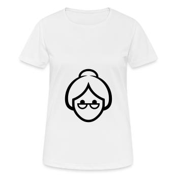 Face of a grandmother - Women's Breathable T-Shirt - white - Front - AI Model Female 172 dark (172cm)
