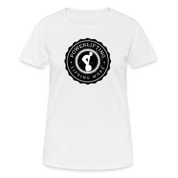 Funny Deadlift - Powerlifting Lifting More - T-shirt respirant Femme - blanc - Devant - AI Model Female 172 dark (172cm)