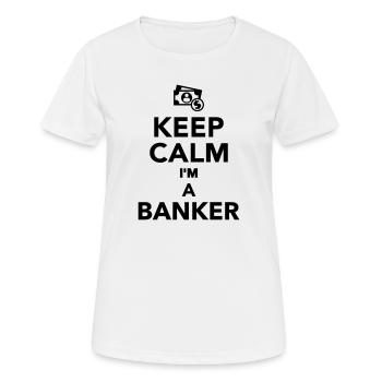 Banker - Frauen T-Shirt atmungsaktiv - Weiß - Vorne - AI Model Female 172 dark (172cm)