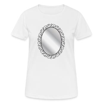 Spiegel - Frauen T-Shirt atmungsaktiv - Weiß - Vorne - AI Model Female 172 dark (172cm)