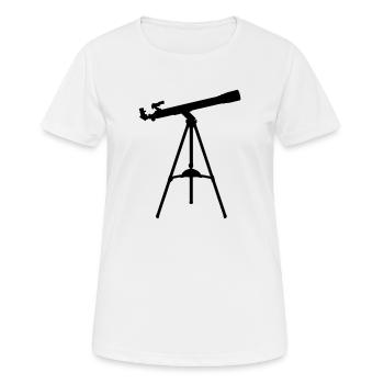 Telescope - T-shirt respirant Femme - blanc - Devant - AI Model Female 172 dark (172cm)