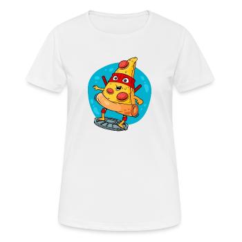Pizza Moutant - T-shirt respirant Femme - blanc - Devant - AI Model Female 172 dark (172cm)