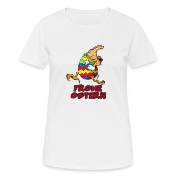 Frohe Ostern - Frauen T-Shirt atmungsaktiv - Weiß - Vorne - AI Model Female 172 dark (172cm)