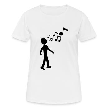 pfeifen - Frauen T-Shirt atmungsaktiv - Weiß - Vorne - AI Model Female 172 dark (172cm)
