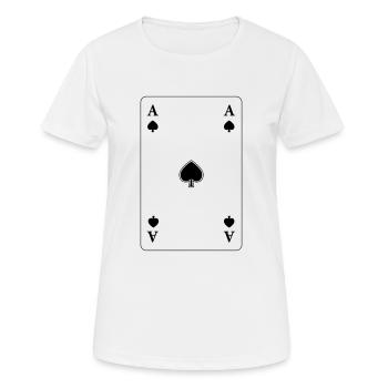 ace - Women's Breathable T-Shirt - white - Front - AI Model Female 172 dark (172cm)