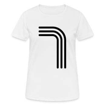 7 sieben seven - Frauen T-Shirt atmungsaktiv - Weiß - Vorne - AI Model Female 172 dark (172cm)