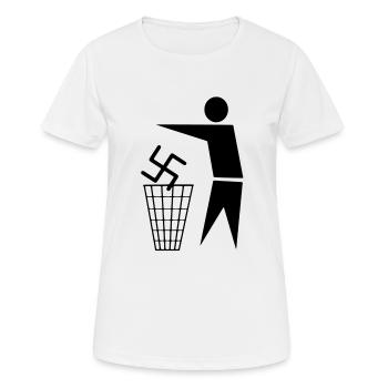 Racism sucks - T-shirt respirant Femme - blanc - Devant - AI Model Female 172 dark (172cm)