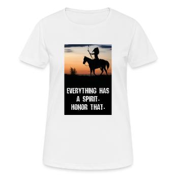 Weisheit der amerikanischen Ureinwohner - Frauen T-Shirt atmungsaktiv - Weiß - Vorne - AI Model Female 172 dark (172cm)